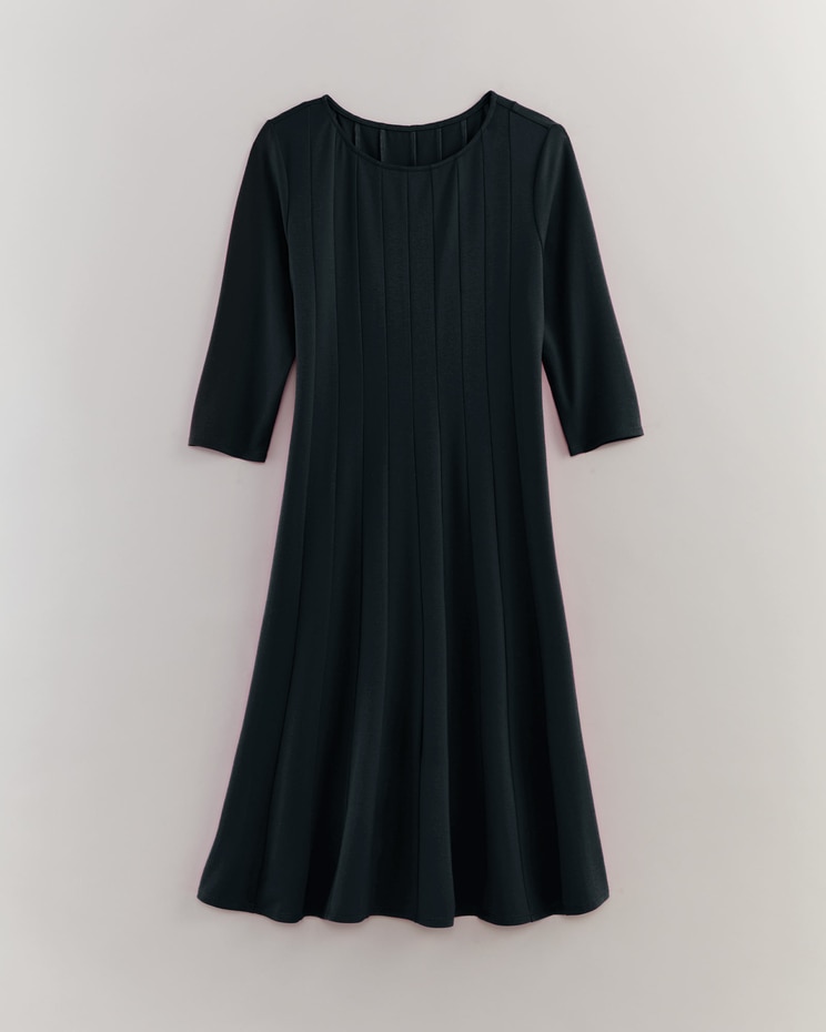 Three-Quarter Sleeve Knit Dress image number 1