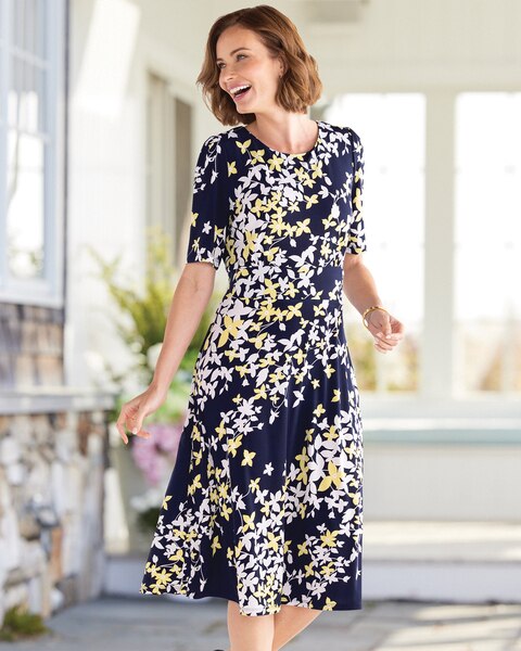 Spring Blossoms Knit Dress