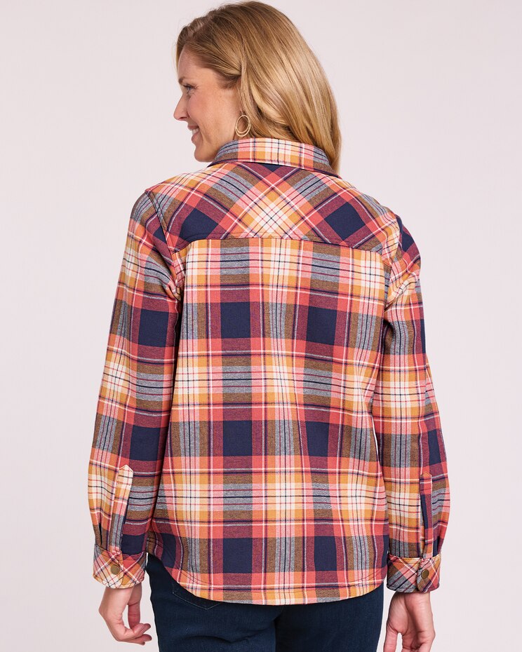 Fleece Lined Flannel Jacket image number 3
