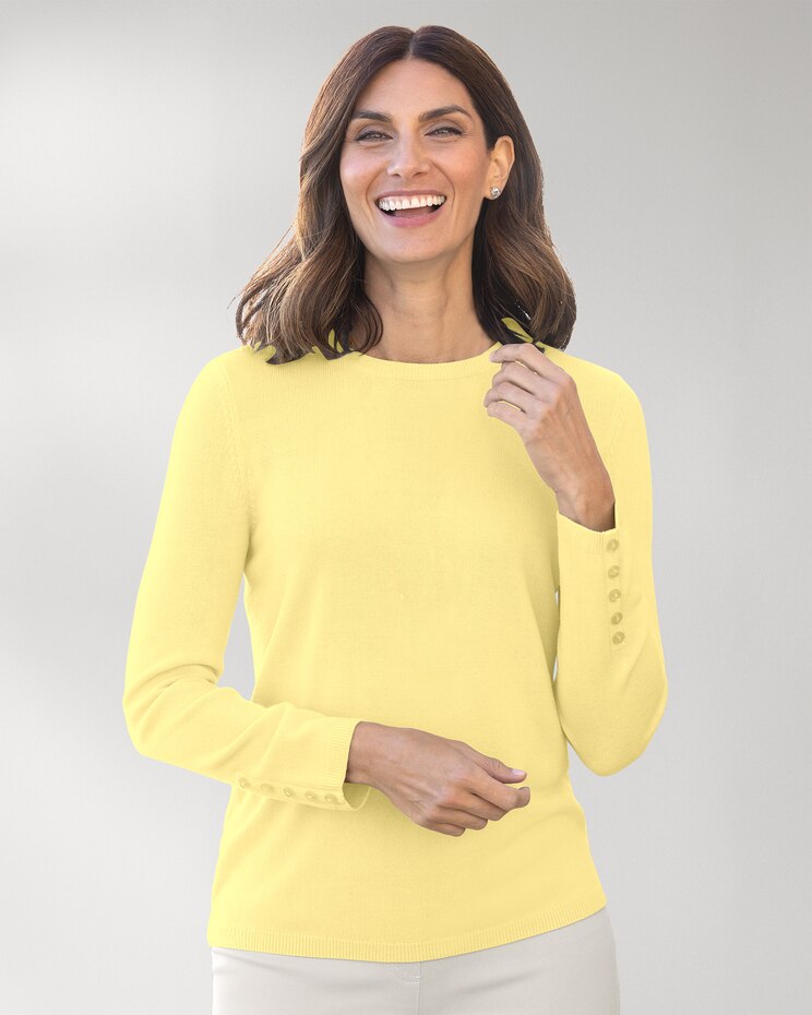 Spindrift™ Long-Sleeve Button-Cuff Sweater image number 1