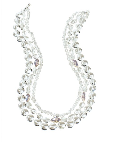 Multi Row Quartz Necklace