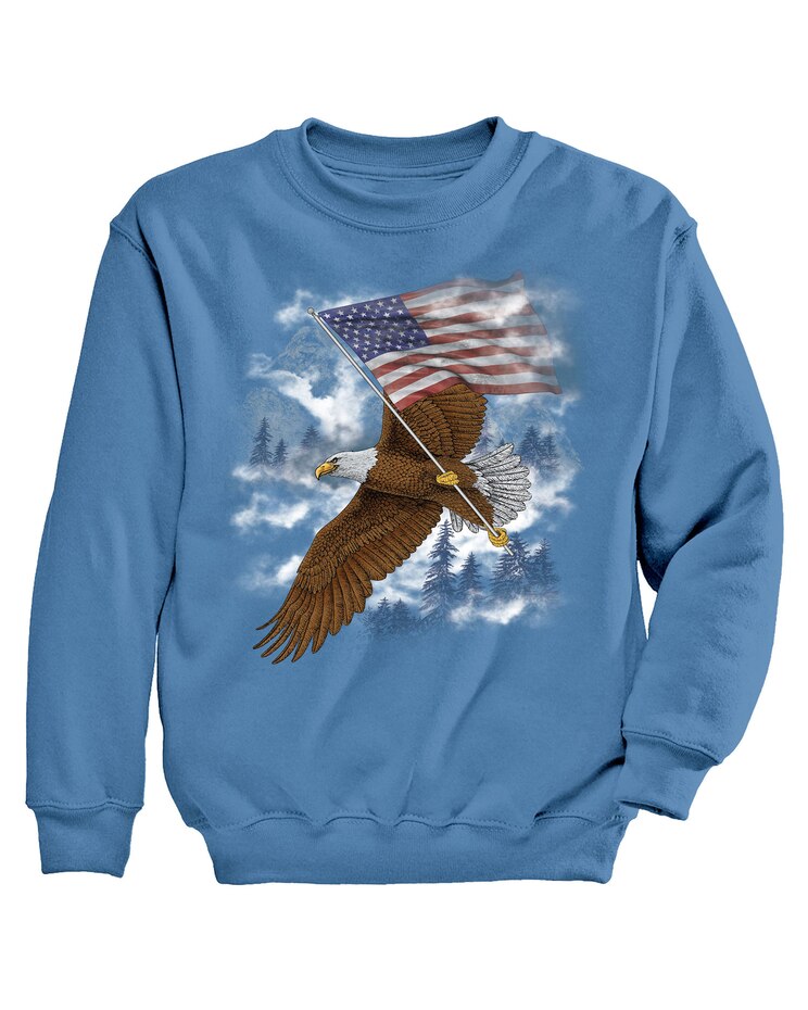 Signature Graphic Sweatshirt - Eagle Mist image number 1