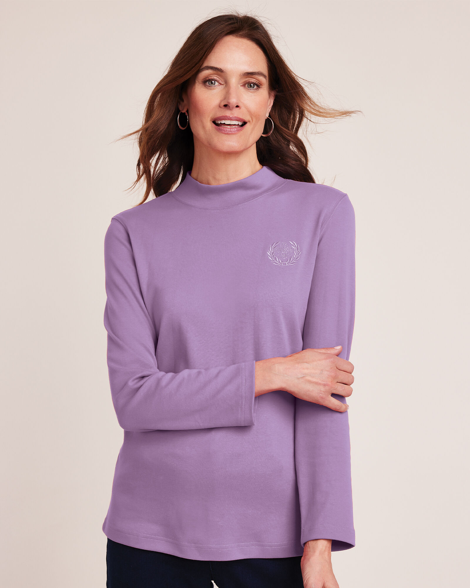 Womens knit long sleeve tops sales