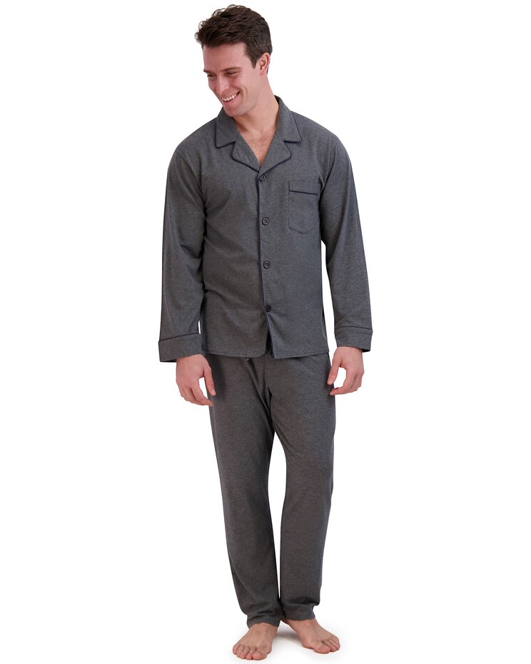 Hanes Knit Pajama Set image number 1
