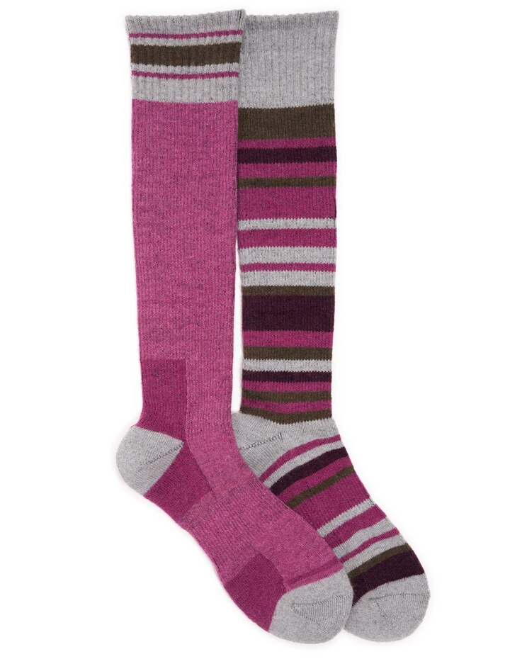 MUK LUKS® Womens 2Pk Wool Compresion Socks image number 1