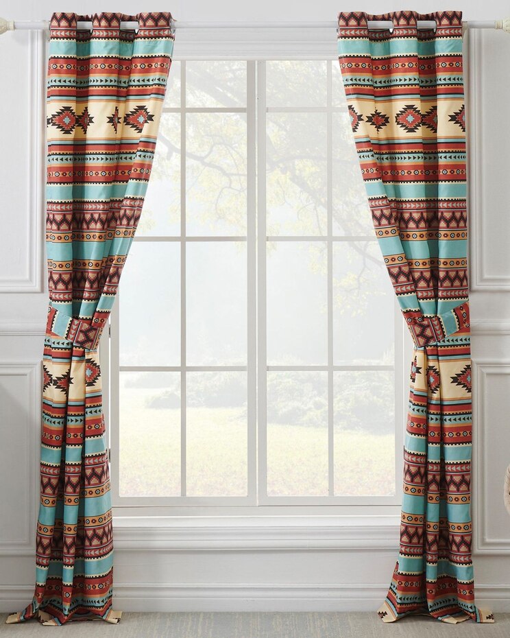 Greenland Home Fashions Red Rock Panel Pair image number 2