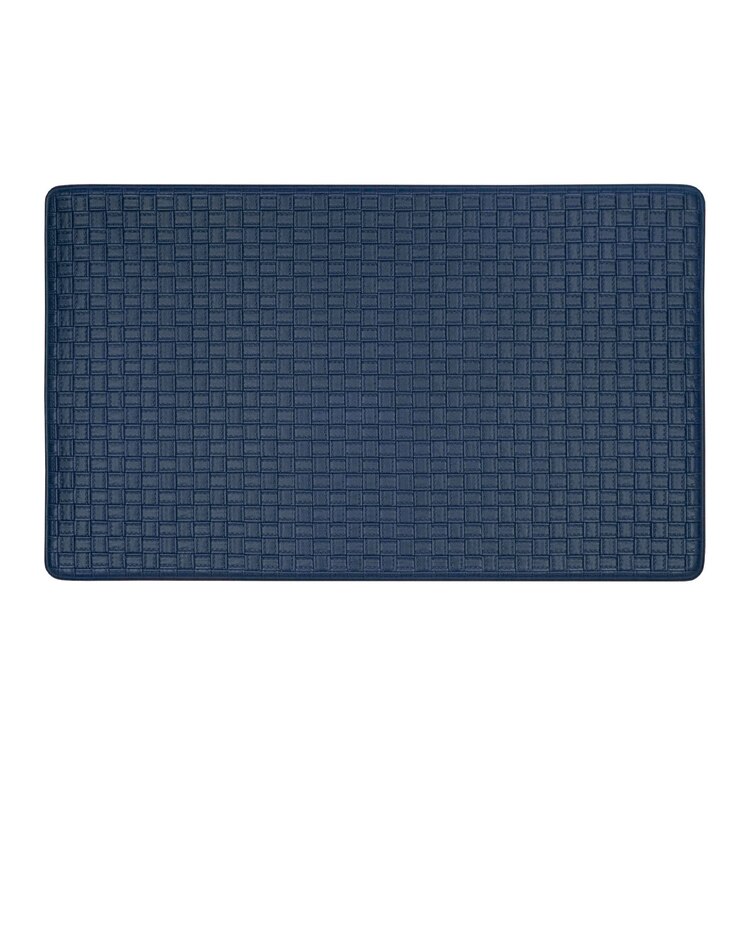 Woven-Embossed Faux Leather Anti Fatigue Mat image number 1