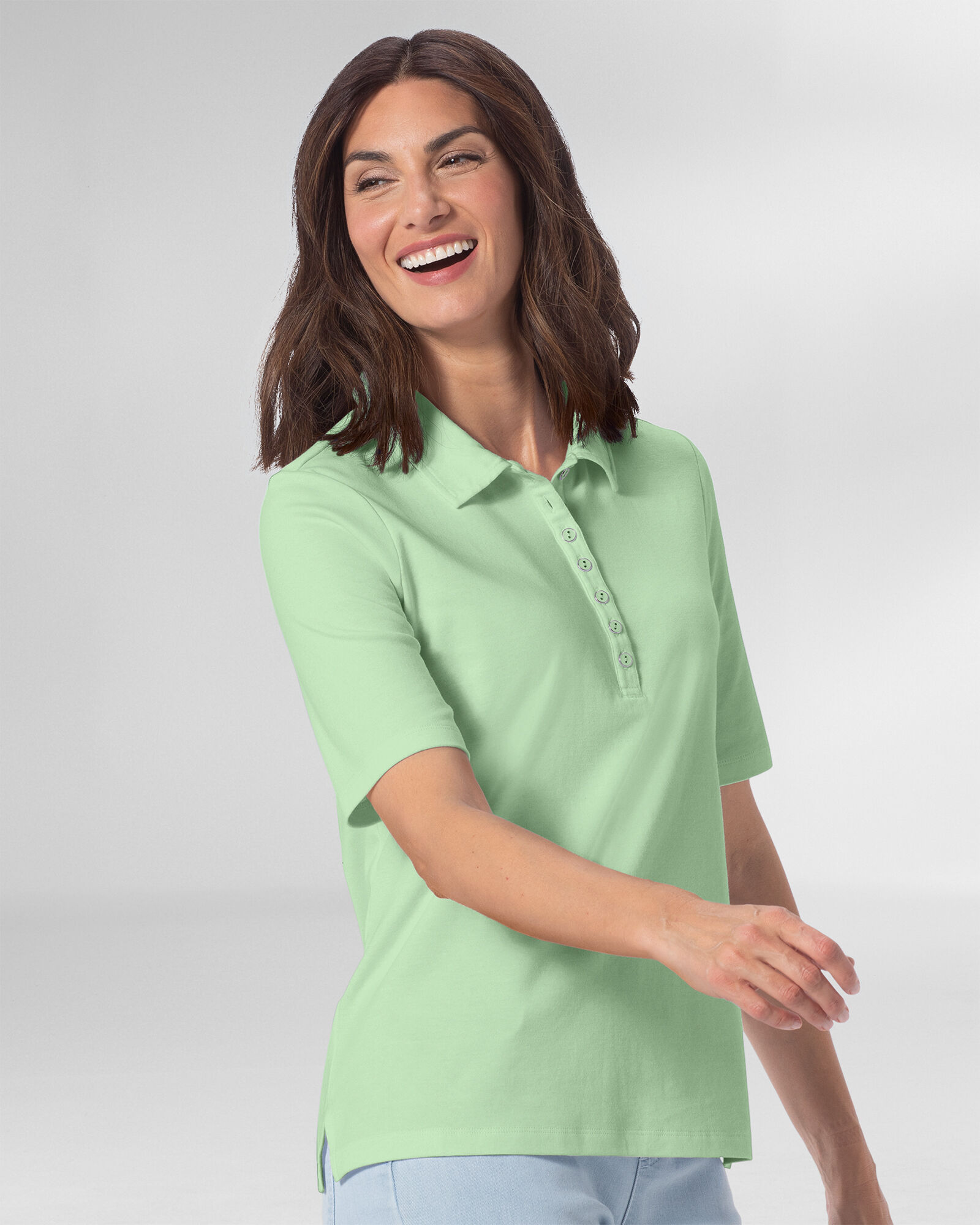 Elbow sleeve polo shirts sales