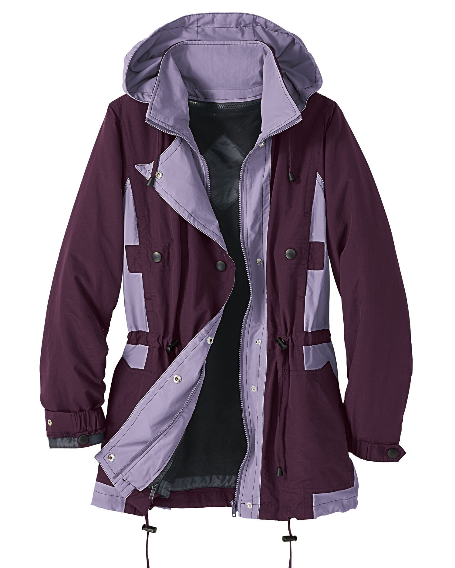 Raincoat with fleece lining womens 2025