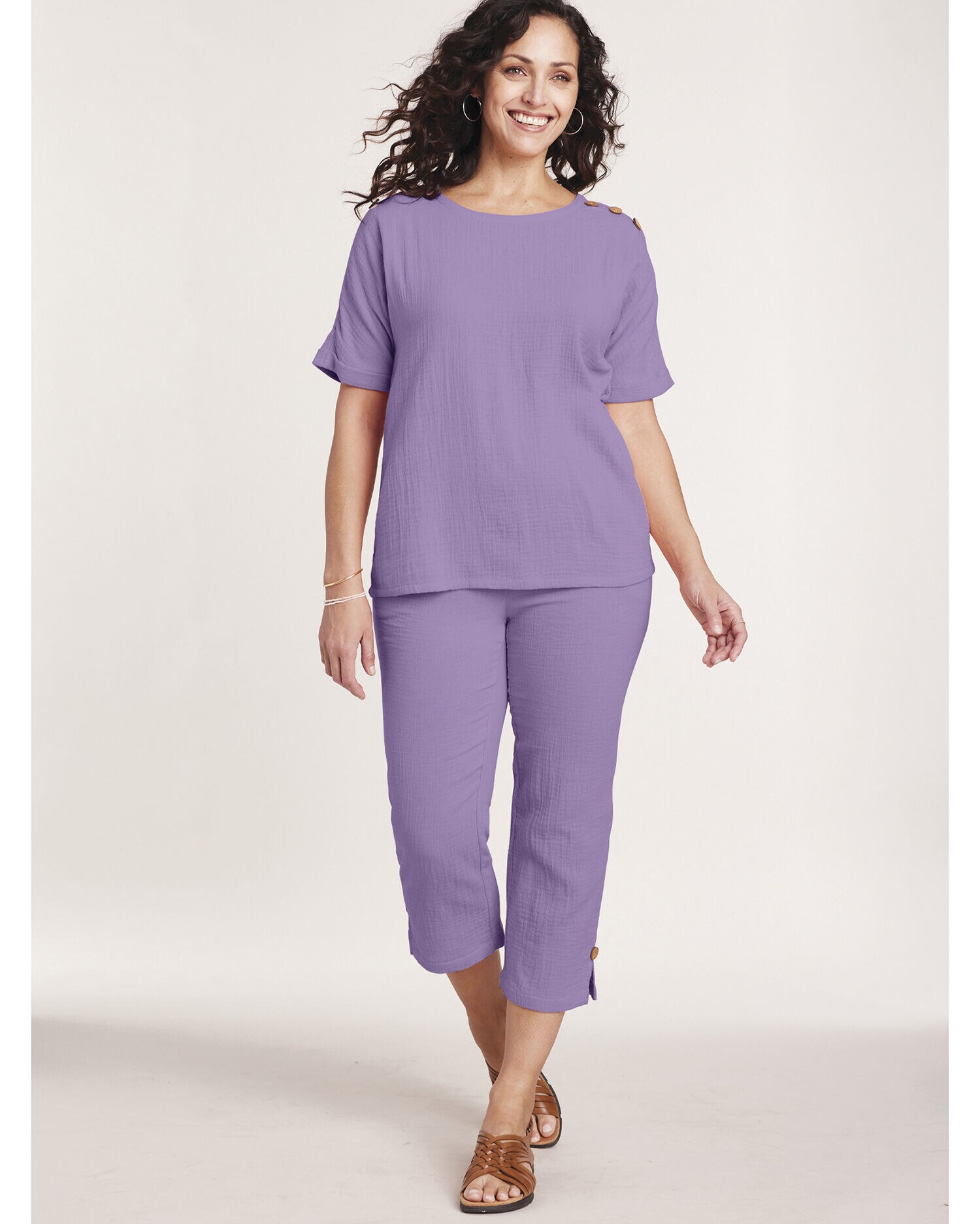 Gauze capris store