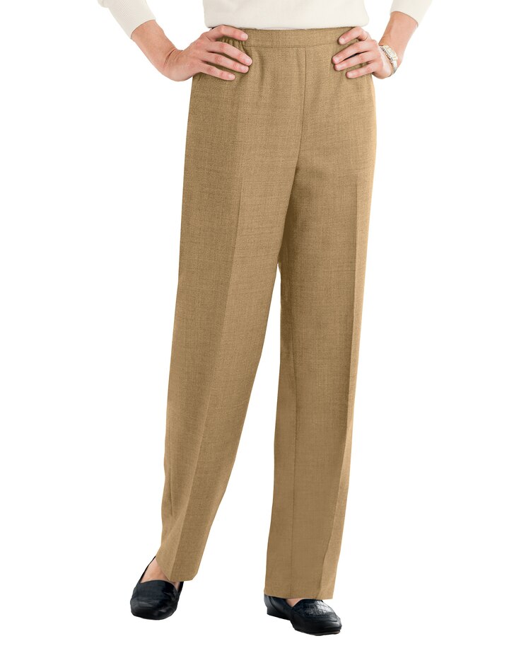 Washable Gabardine Pull-On Pants image number 1