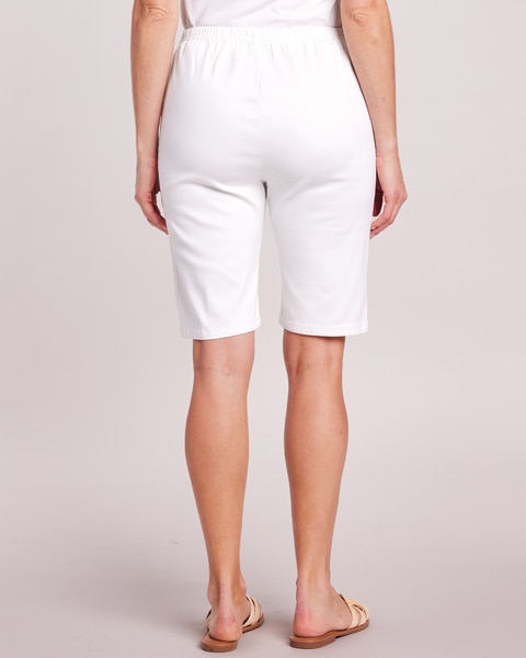 DenimEase™ Classic Pull-On Bermuda Shorts