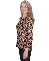 Alfred Dunner® Rue Rivoli Cozy Beaded Split Neck Top thumbnail number 4