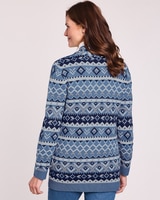 Patterned Cardigan Sweater thumbnail number 4