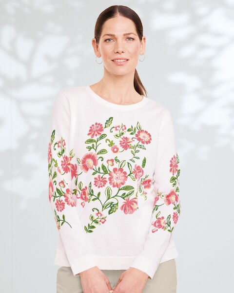 Desert Flower Cotton Pullover 