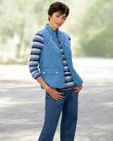 Coastal Cotton Striped Long-Sleeve Scoopneck Tee thumbnail number 2