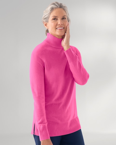 Spindrift Mock Neck Long Sleeve Sweater