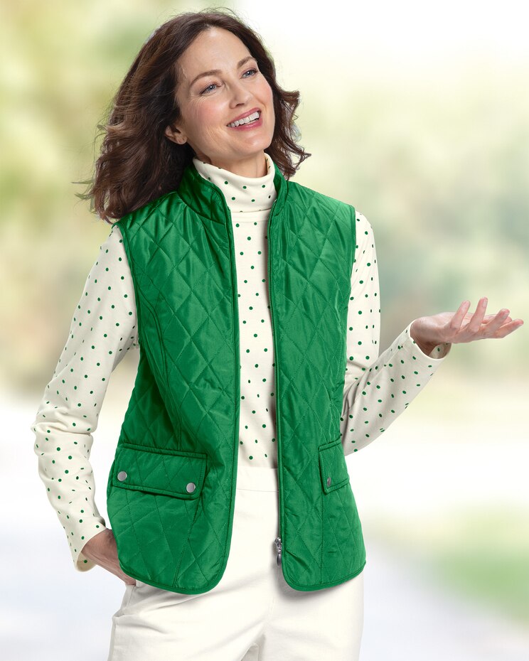 Berkshire Solid Quilted Vest image number 1