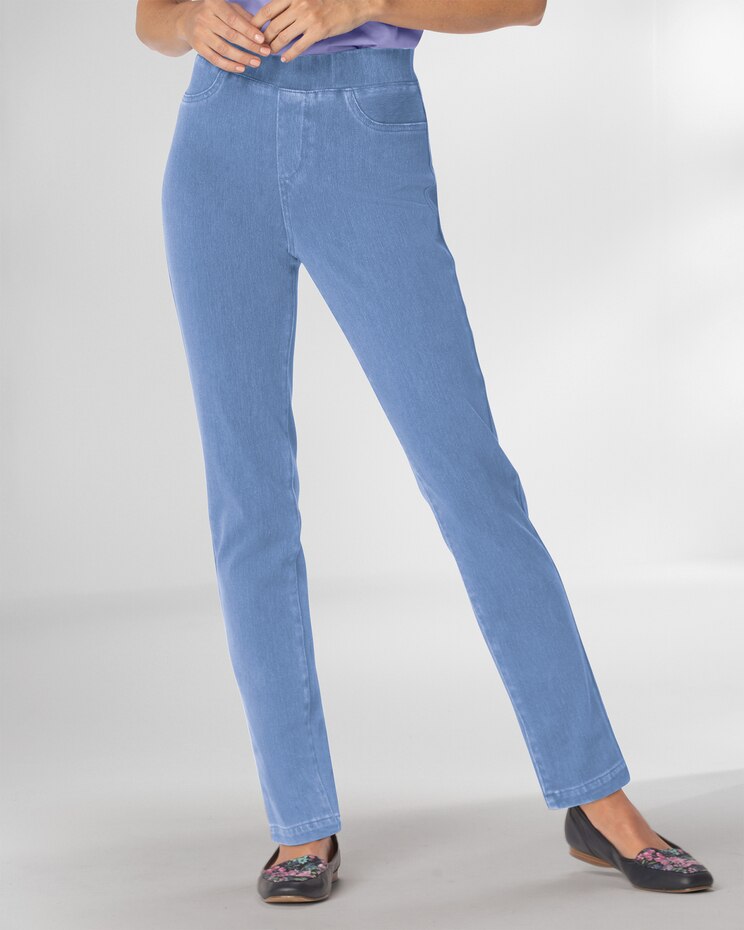 Classic Knit Denim Slim Jeans image number 1