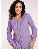 Pintuck Gauze Blouse thumbnail number 2