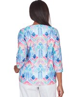 Alfred Dunner® Stained Glass Grommet Hem Top thumbnail number 2