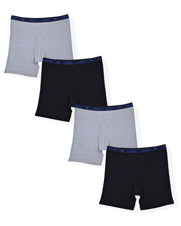 Hanes 4-Pack Boxer Briefs image number 1