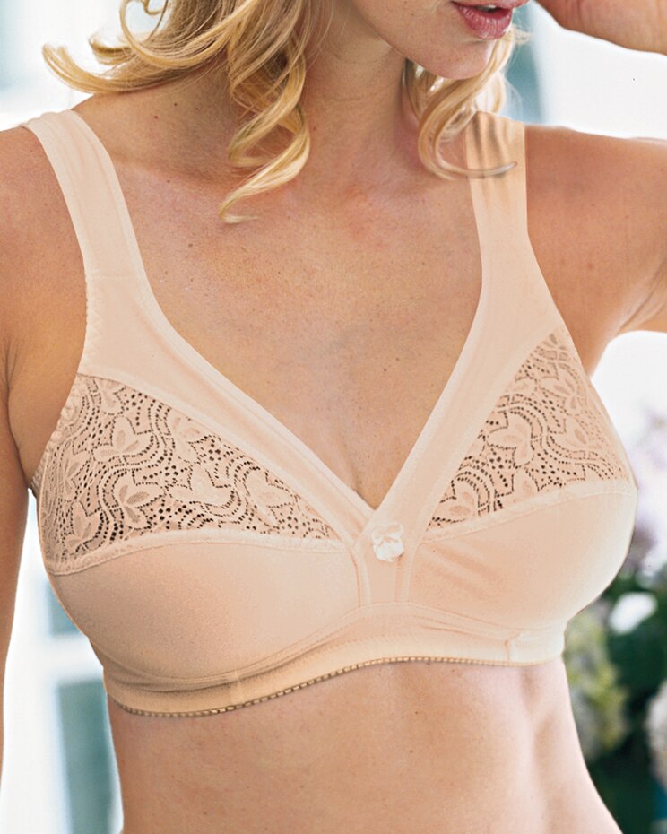 Plusform Cotton Stretch Comfort Bra image number 1