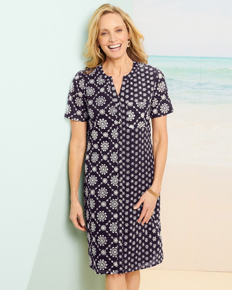 Mixed Eyelet Dress image number 1