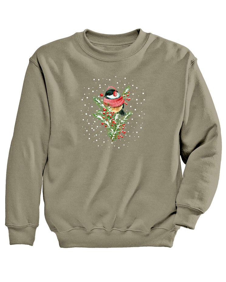 Warm Chickadee Graphic Sweatshirt image number 1