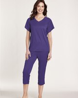 Silky Knit Capri Pajamas thumbnail number 1