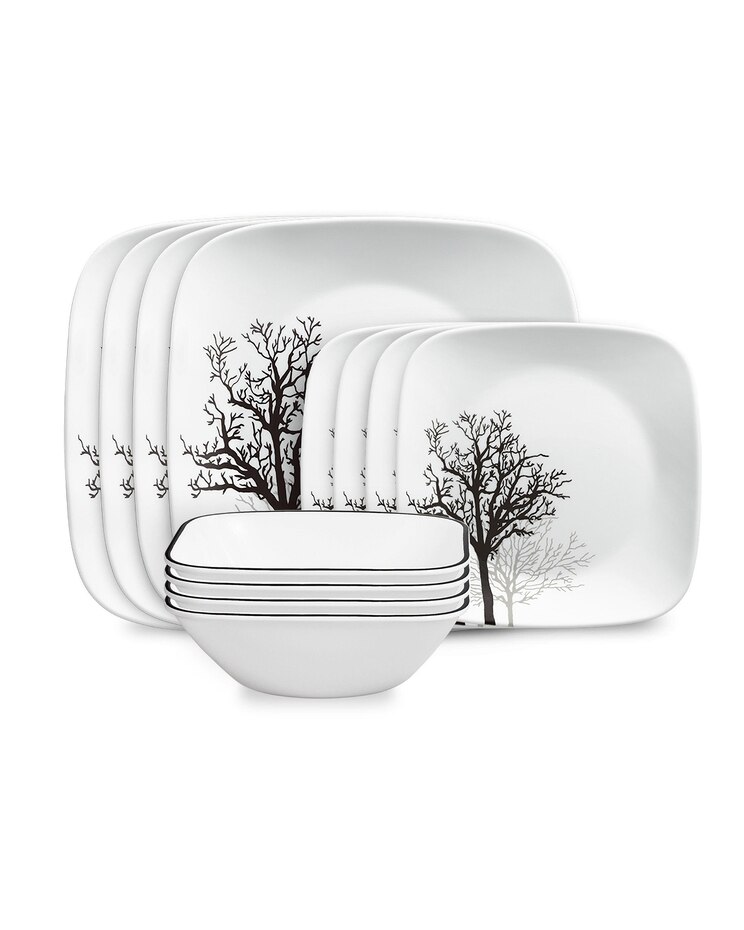 Corelle Timber Shadows 12pc Dinnerware Set image number 1