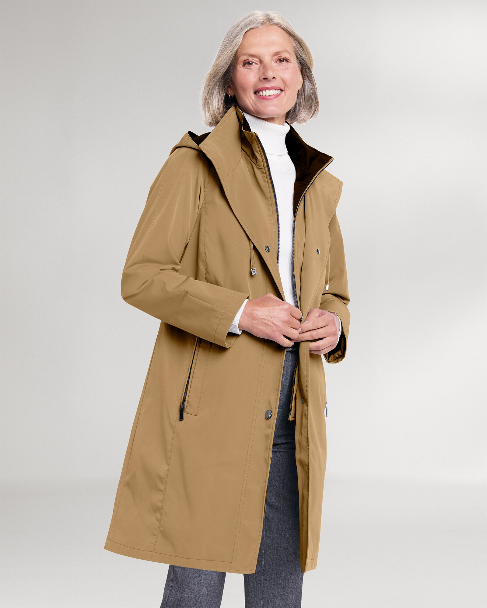 Fleet Street Long Three Season Raincoat Blair