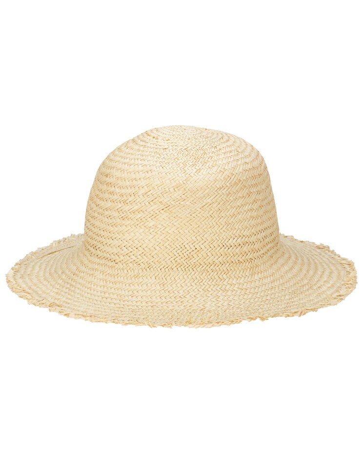 Naturalist - Palm Straw Bucket With Raw Edge Hat image number 1