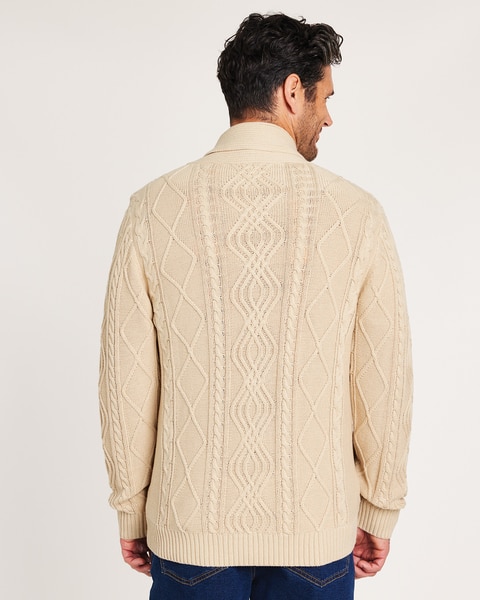 John Blair® Fisherman Shawl Collar Cardigan
