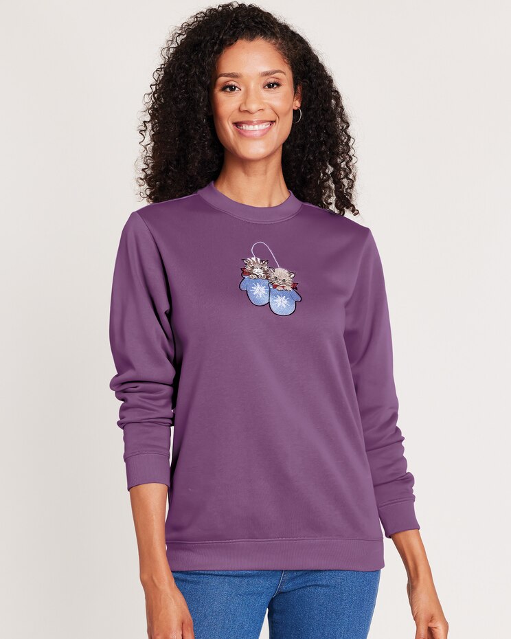 Better-Than-Basic Embroidered Sweatshirt image number 1