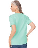 Essential Knit Crochet-Trim Tee thumbnail number 2