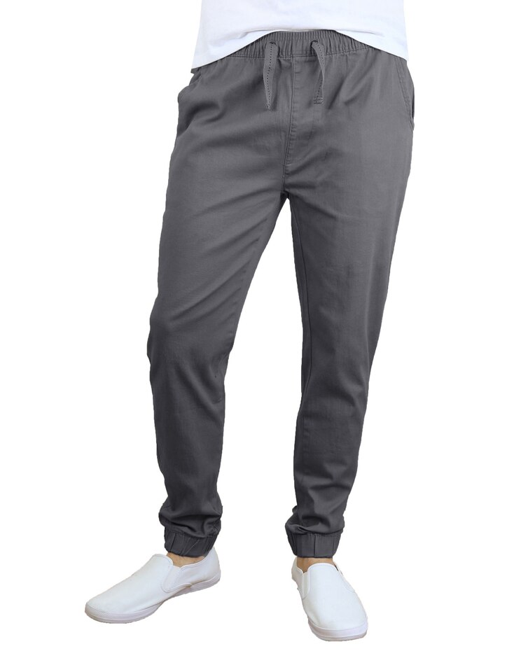 Galaxy by Harvic Stretch Twill Jogger Pants image number 1