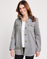 Better-Than-Basic Fleece Shirt Jacket thumbnail number 1