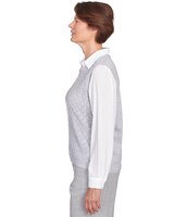 Alfred Dunner® Isn't It Romantic Collar Layered Pearl Trim Sweater thumbnail number 4