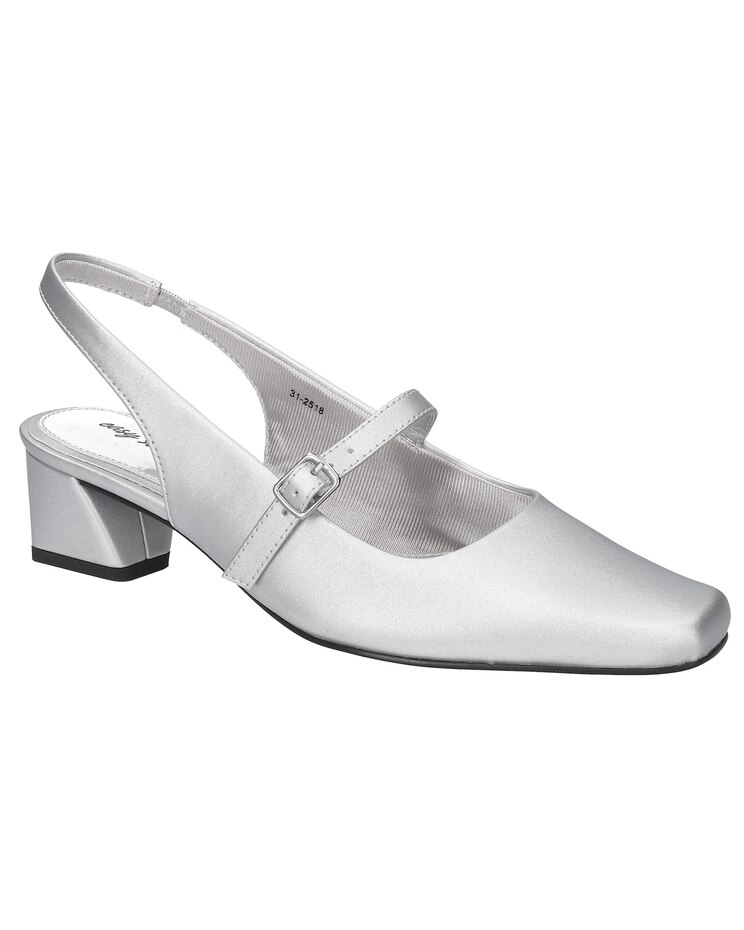 Easy Street® Cameo Square Toe Slingback Pumps image number 1
