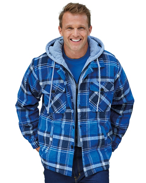 Haband Tailgater™ Sherpa Lined Men's Flannel Jacket