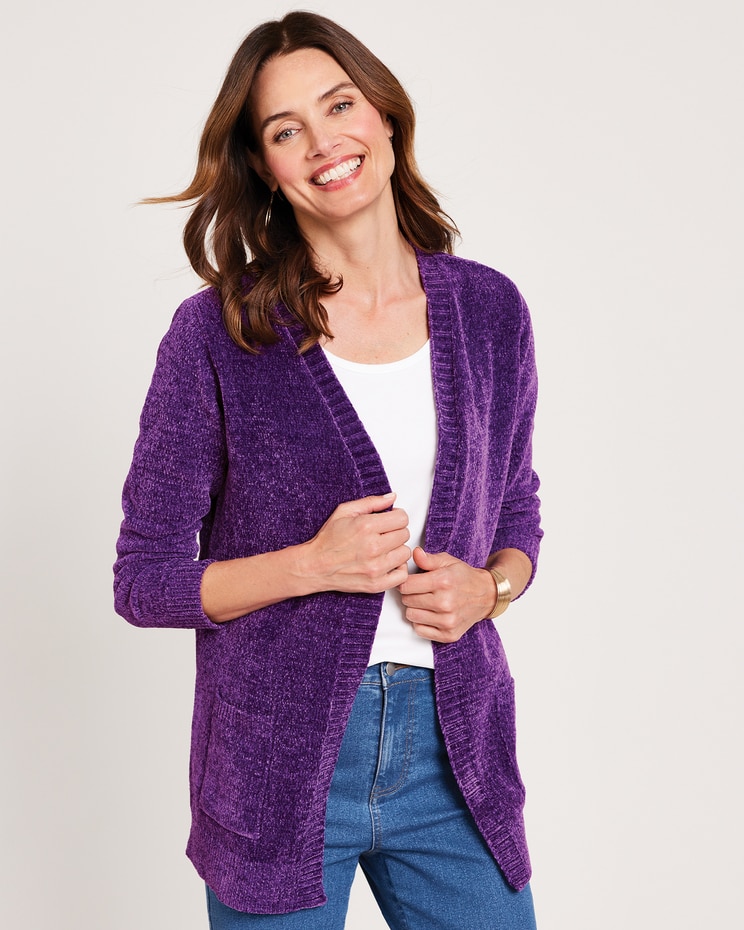 Chenille Cardigan Sweater image number 1