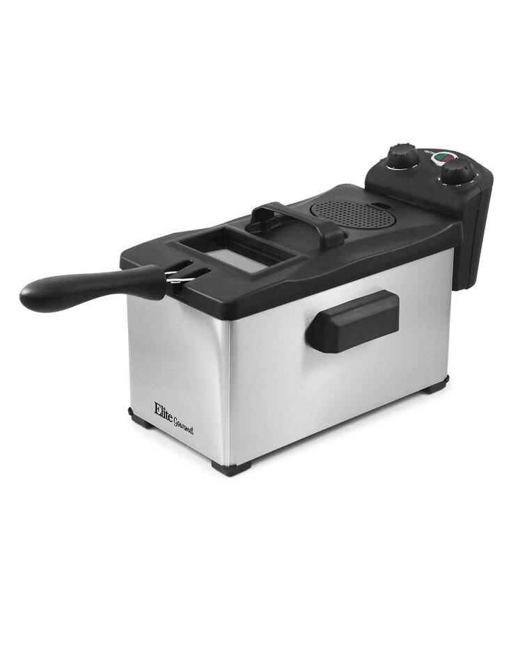 Elite Gourmet 3.5qt Deep Fryer w/ Timer & Thermostat image number 1