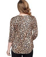 Ruby Rd® Cheetah O-Ring Dew Drop Accent Top thumbnail number 1