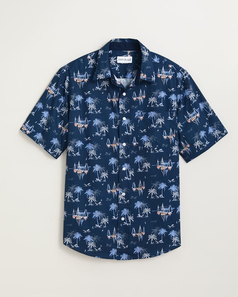 Victory Cool Casual Hawaiian Print Shirt