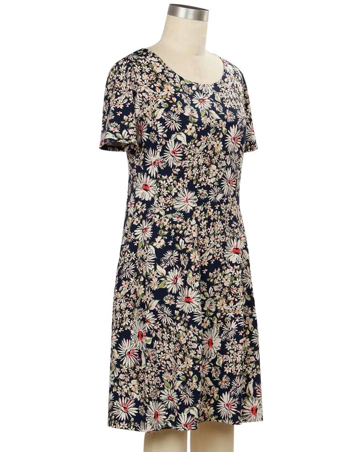 N Touch Short Sleeve Marisol Print Dress image number 1