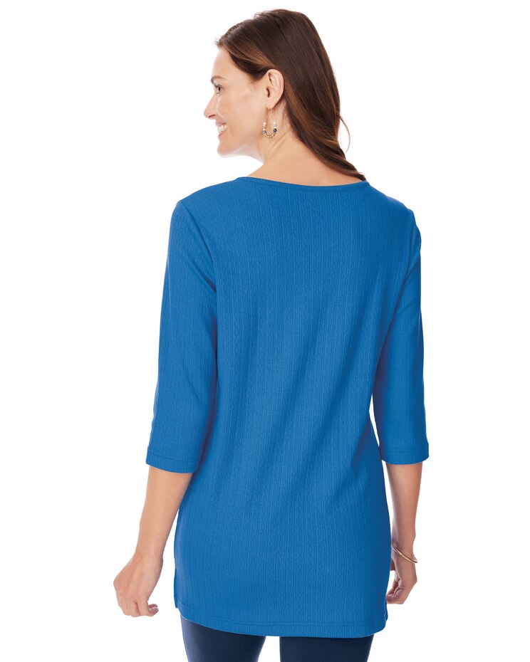 Embroidered Pointelle Tunic image number 2
