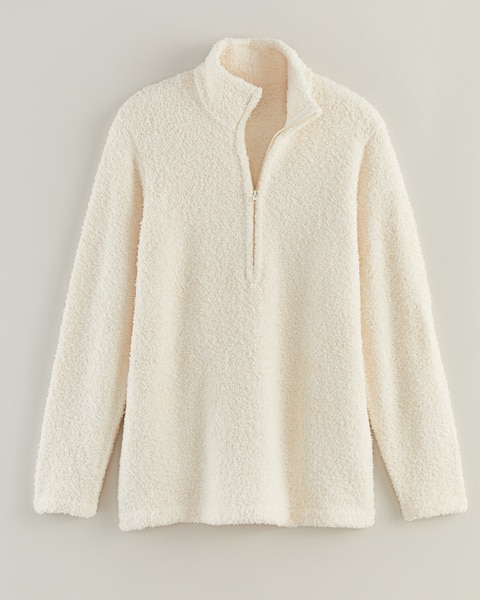 Teddy Zip Mock Sweater