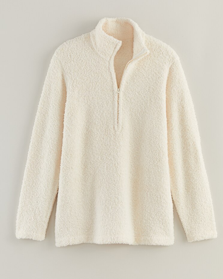 Teddy Zip Mock Sweater image number 5
