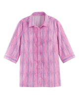 Haband Women's Printed 3/4-Sleeve Poplin Wonder Blouse thumbnail number 1